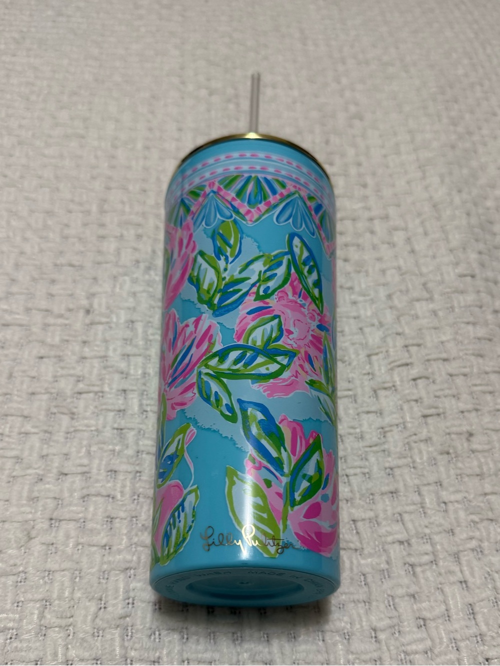 Lilly Pulitzer Totally Blossom tumbler.  Good condition!